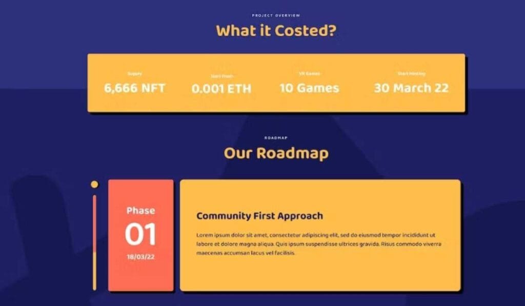 Avatar - NFT Portfolio Elementor Template