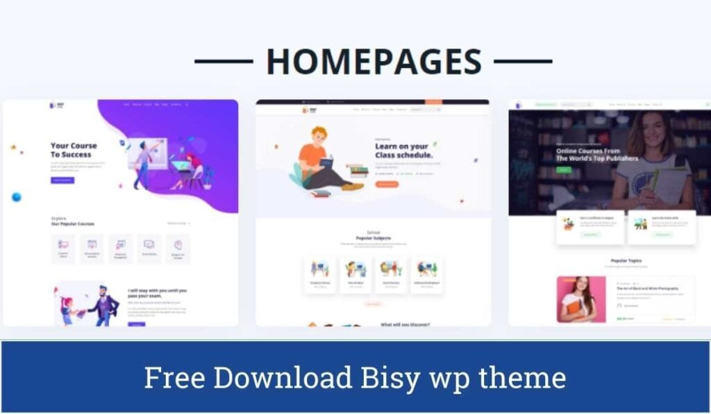 Bisy - Education WordPress Theme