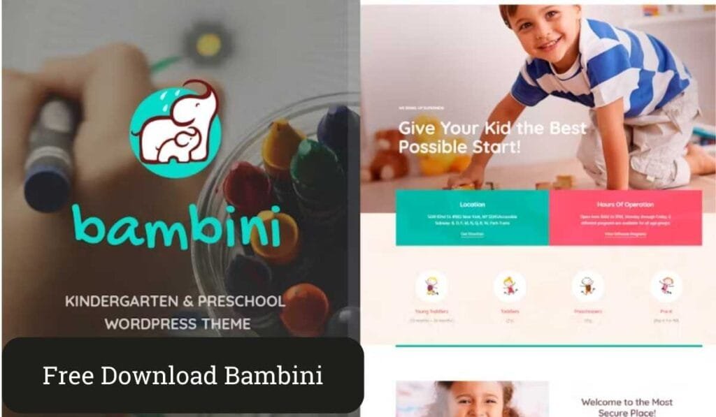 Bambini - Kindergarten & Pre-School Theme