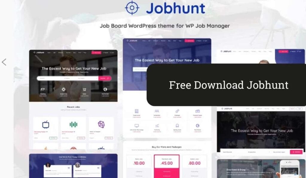 Jobhunt - Job Board WordPress theme for WP Job Man