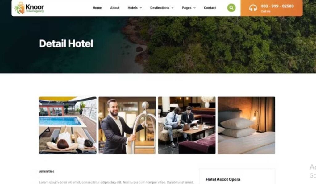 Knoor - Travel & Tours Booking Elementor Template