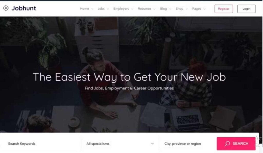 Jobhunt - Job Board WordPress theme for WP Job Man