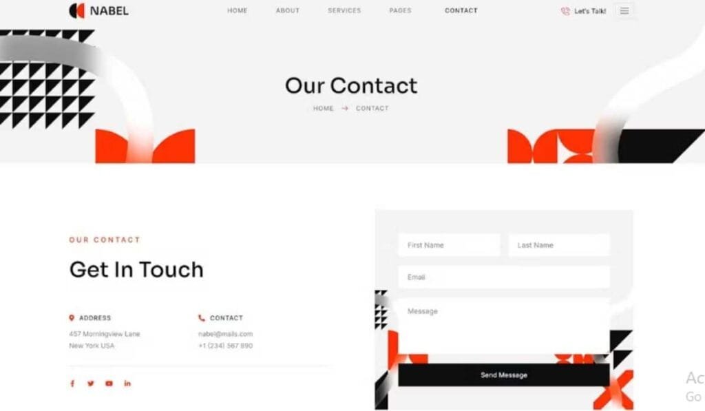 Nabel - Influencer Marketing Agency Elementor Template