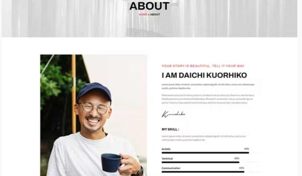 Kurohiko - Photography & Portfolio Elementor Template