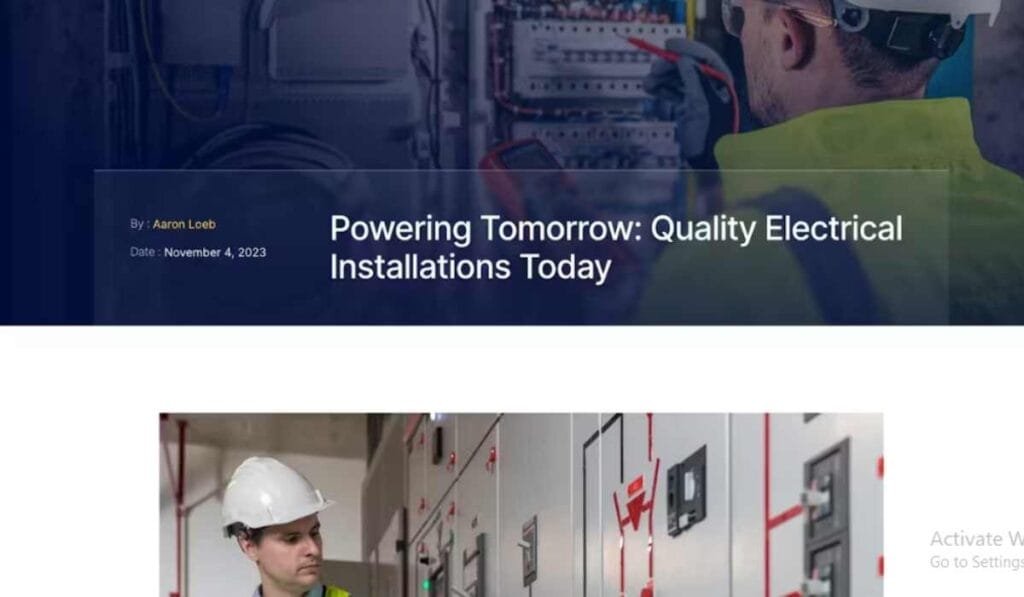 Windfall - Electrician Services WordPress Theme