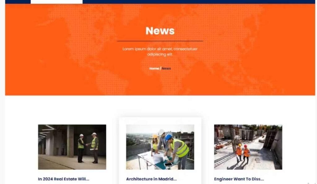 Conpress - Construction Service Elementor Template