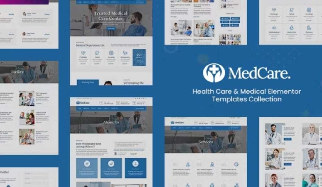 Medcare - Health Care & Medical Elementor Template