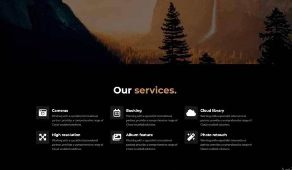 Novo - Photography Elementor Template