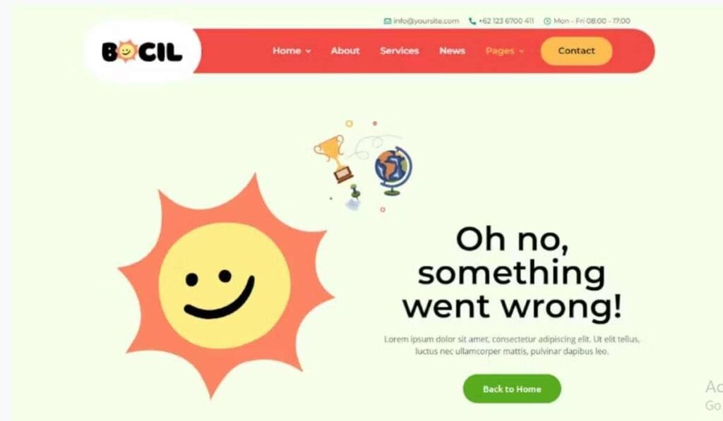 Bocil - Children Kindergarten Elementor Template