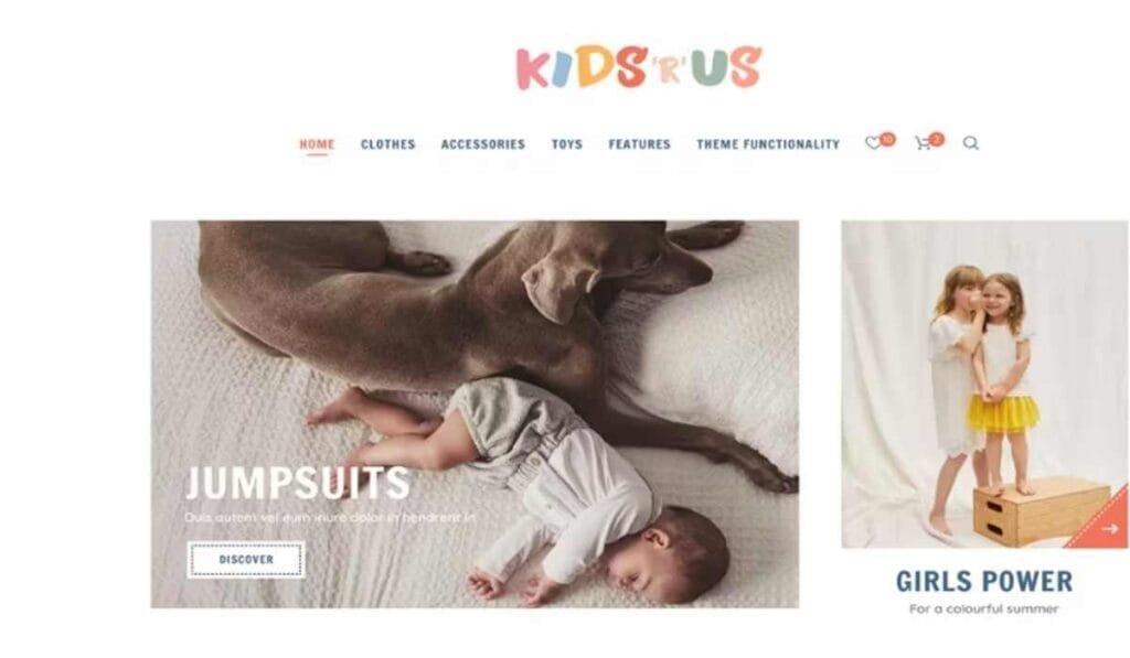 Kids R Us - Toy Store and Kids Clothes Shop Theme