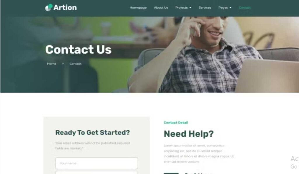 Artion | Content Copywriting Services Elementor Template