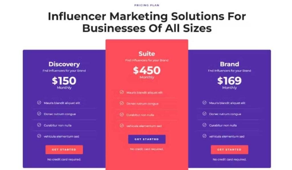 Influenser - Influencer Marketing Services Agency Elementor Template