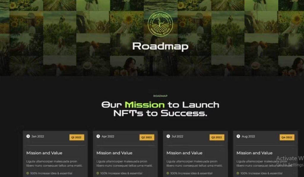 Essential - Photography NFT Portfolio Elementor Template