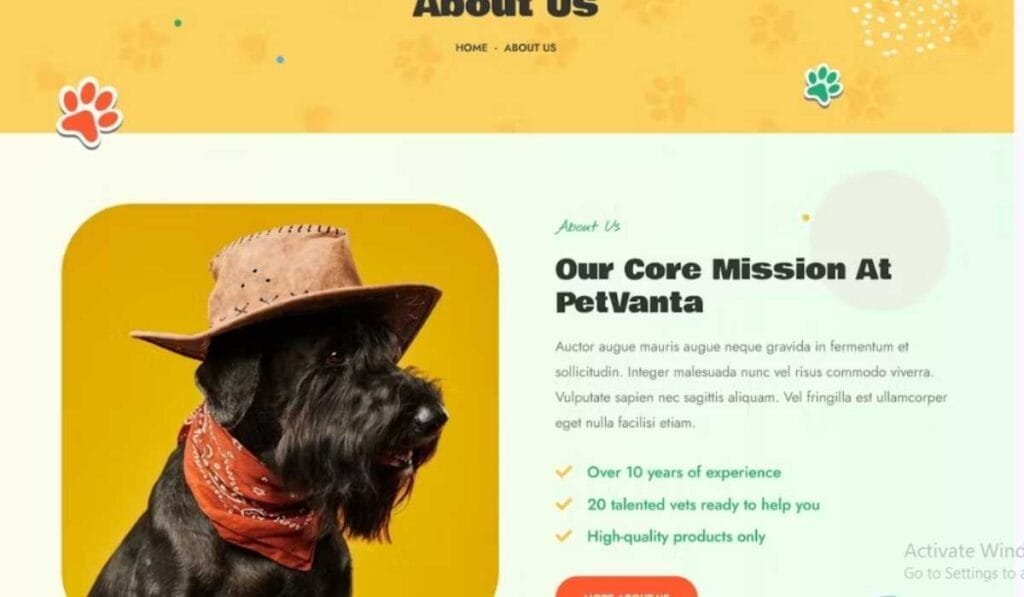 Petvanta - Pet Care Services Elementor Template