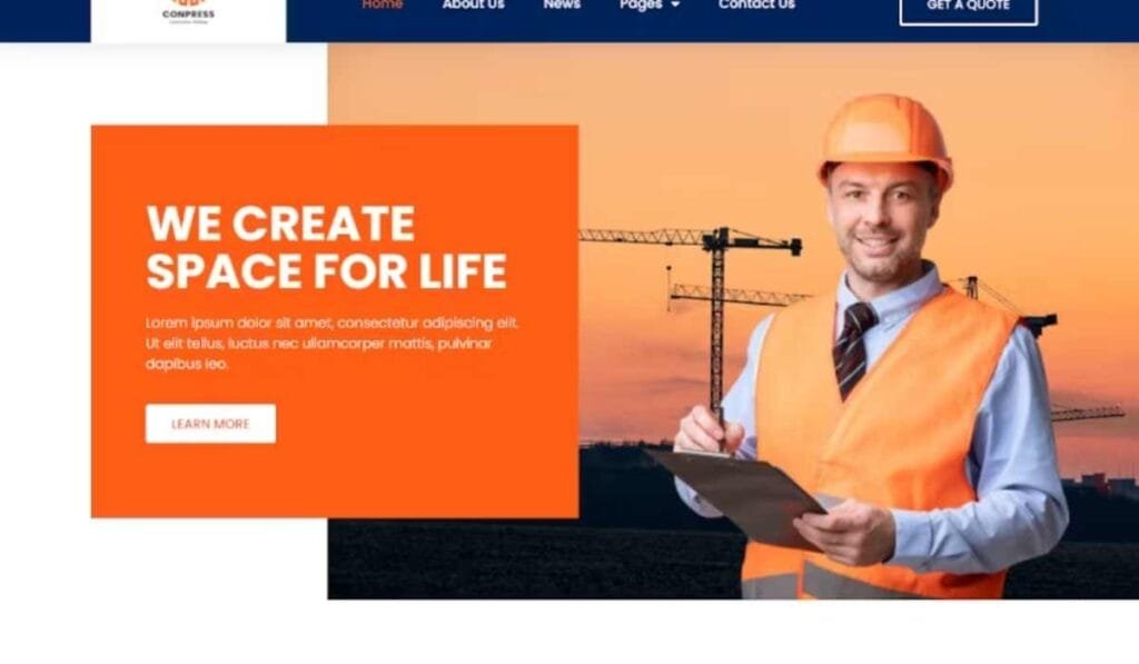 Conpress - Construction Service Elementor Template