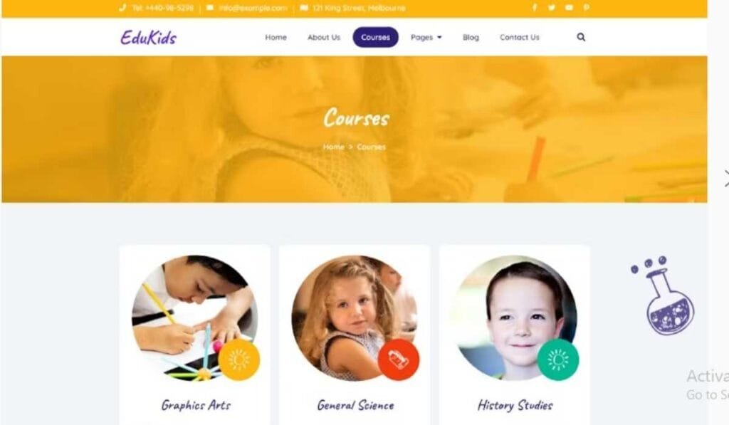 EduKids - Children Kindergarten Elementor Template