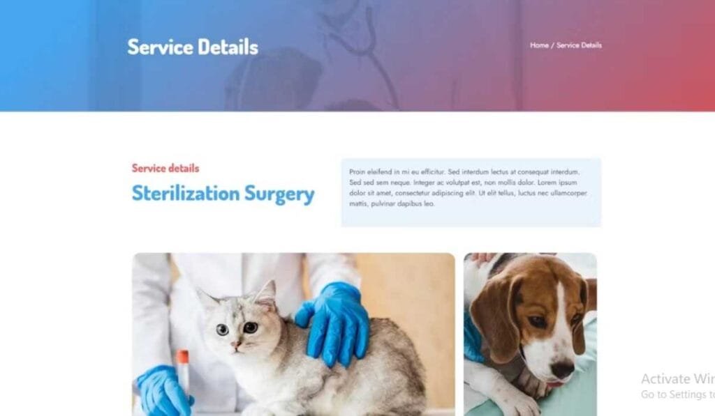 Beetrix - Pet Clinic & Hospital Elementor Template
