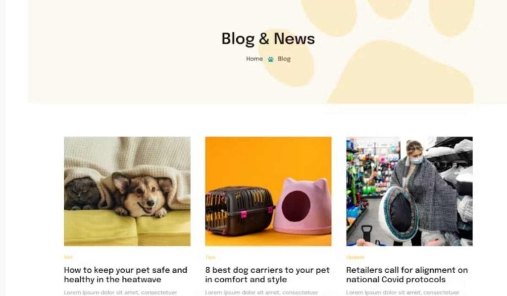 Vetrio – Veterinary Clinic & Pet Care Elementor Template