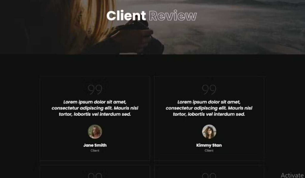 Tetta - Photography & Portfolio Elementor Template
