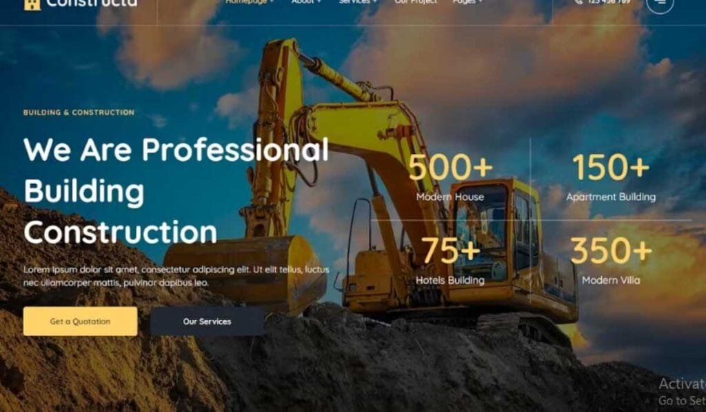 Constructa - Building & Construction Elementor Template