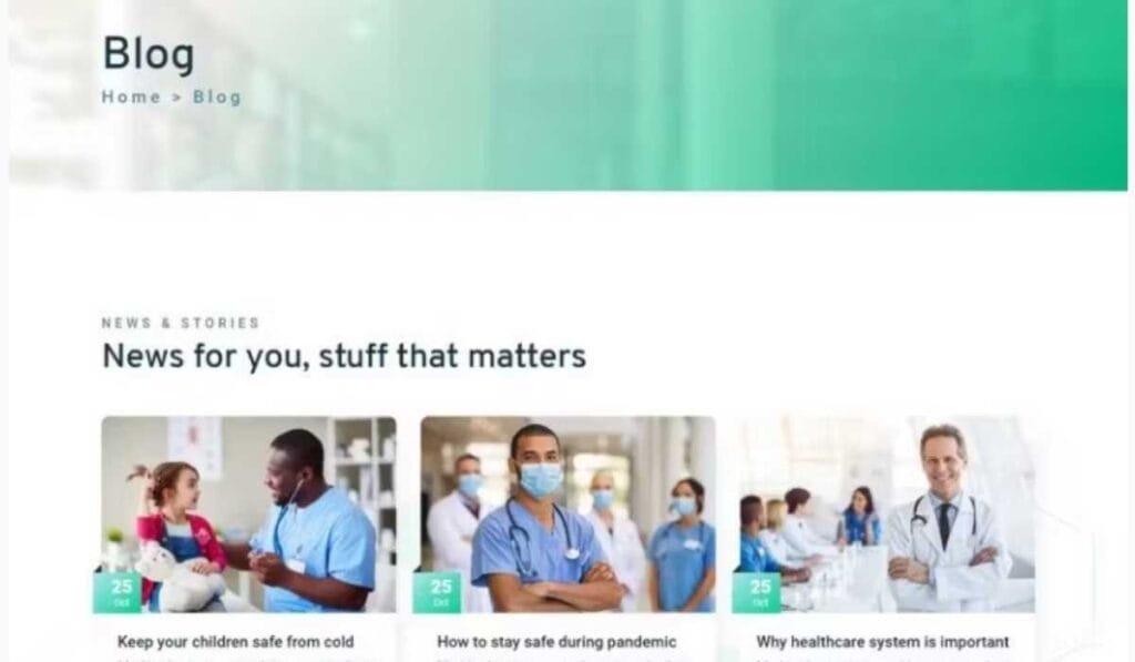 Demed - Medical Clinic Elementor Template