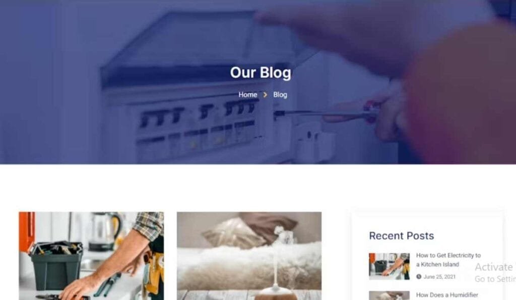 Electriza – Electrical Installation & Maintenance Services Elementor Template