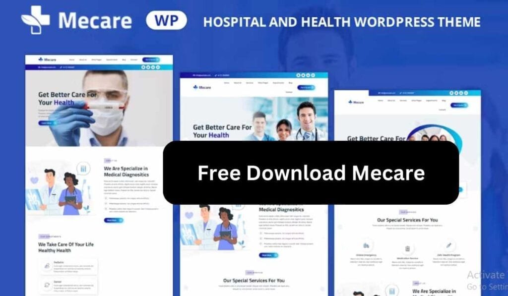 Mecare – Hospital and Health WordPress Theme