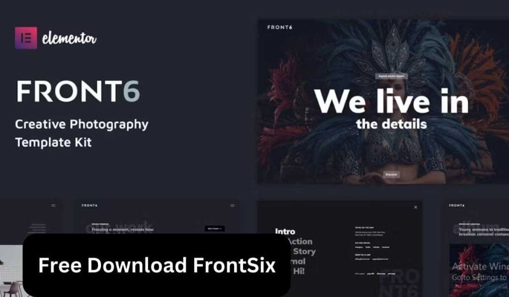 FrontSix - Creative Photography Template