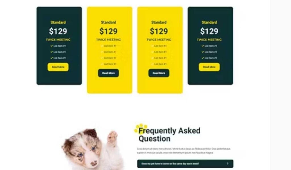 Depuppy - Pet Training Elementor Template