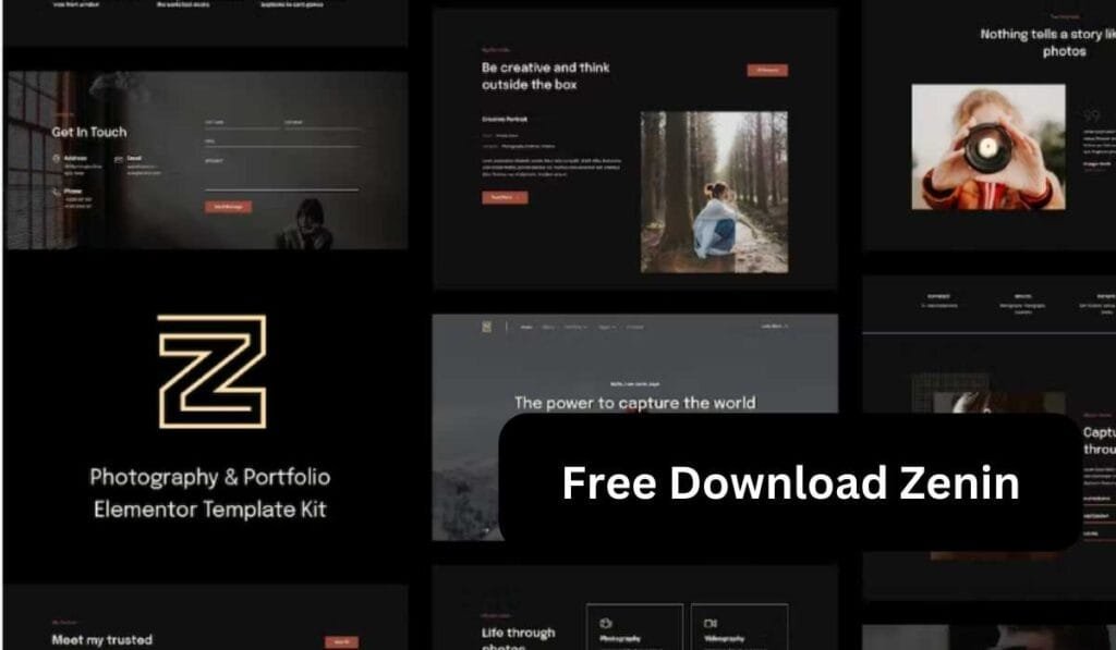 Zenin - Photography & Portfolio Elementor Template