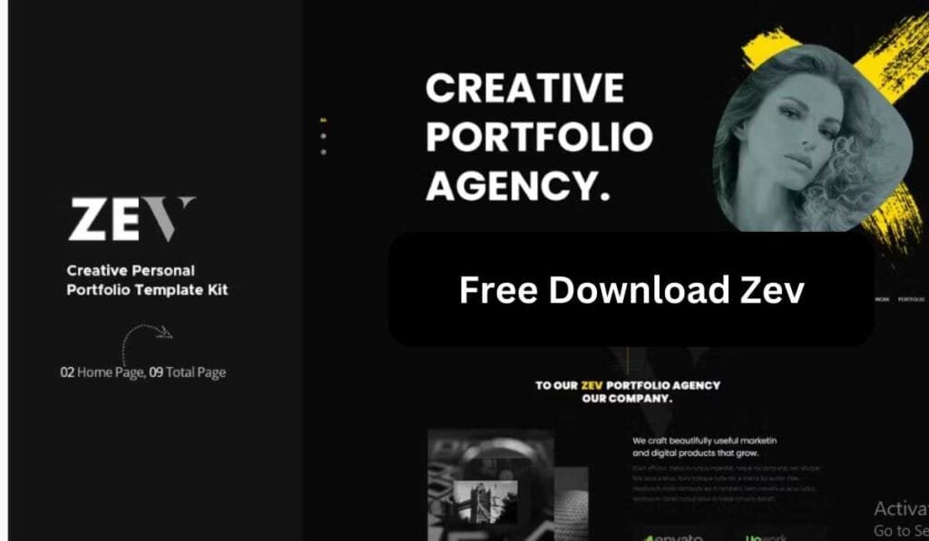 Zev - Creative Personal Portfolio Template